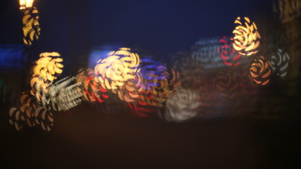 blurry artistic diaphragm evening city