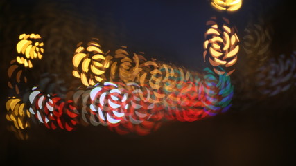 blurry artistic diaphragm evening city