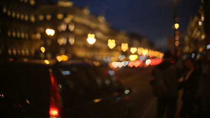 blurry artistic diaphragm evening city