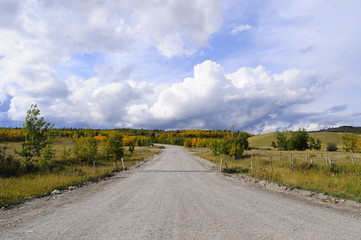 road in the countryside