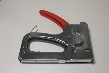  Construction stapler on a white background