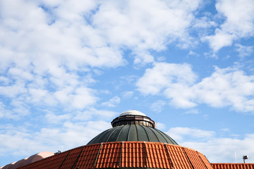 Old half demolished water park