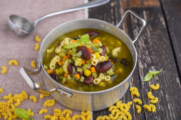 Minestrone with pasta
