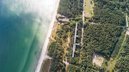 Prora – gigantyczny historyczny nazistowski ośrodek wypoczynkowy nad Bałtykiem na wyspie Rugia © Konrad Kerker