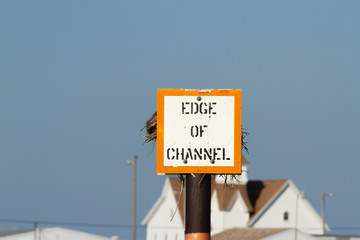 Channel sign in Fishing Creek