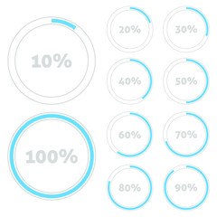 Percentage diagram vector design illustration isolated on white background