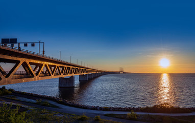 Naklejka na ściany i meble Oresund Bridge, Sweden