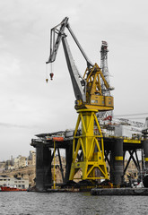 A very huge crane in Malta