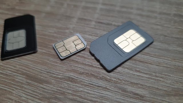SIM card cellular. Sim cards close up.