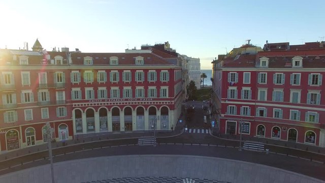 nice french riviera drone shots