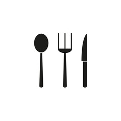 Cutlery icon. Symbol for restaurant sites