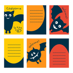 Invitations for a Halloween party