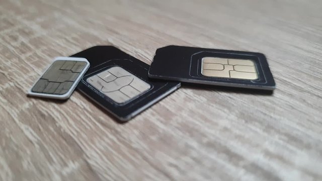 SIM card cellular. Sim cards close up.