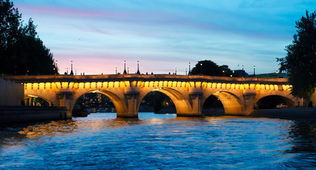 Naklejka na ściany i meble Pont des Arts, Paris, France