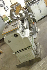 Retro industrial machine for metalworking in the factory workshop