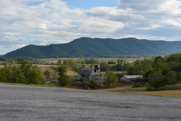 Landscape of the Blue Ridge Mountains in Southwest Virginia