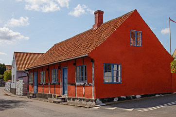 colorful houses in Svaneke, Bornholm