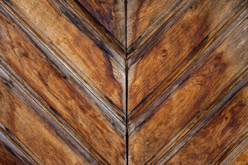 Wooden diagonal brown natural background or texture