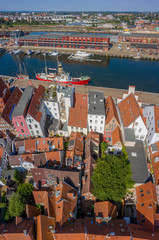 Gägneviertel Untertrave Lübeck, Luftaufnahme