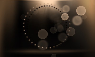 Empty scene in a dark room.  Shadows, rays of light, shadow.  Abstract background with bokeh effect.  Night scene, abstract light.