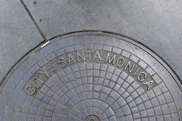 Santa Monica manhole cover
