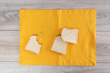 slices of white bread