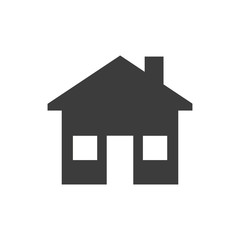 Home icon on white background.