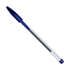 Pen vector illustration blue isolated