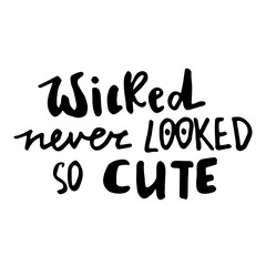 Happy halloween. Hand drawn creative calligraphy