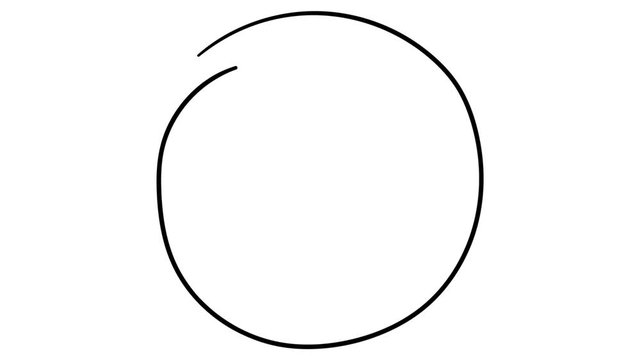 Icon Circle whiteboard animation 4K footage