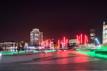 Dublin city at night