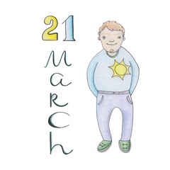 21 march - World Down Syndrome Day.