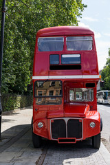 Red Double Decker Bus in London, UK