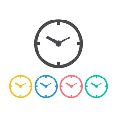 Clock icon isolated on white background