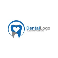 Dental clinic logo isolated on white