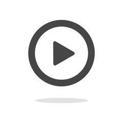 Play button web icon 