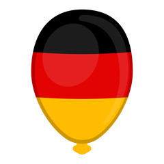 A balloon shaped flag of Germany - Vector illustration
