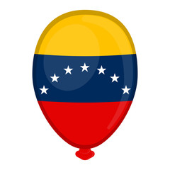 Fototapeta premium A balloon shaped flag of Venezuela - Vector illustration