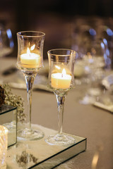 Christmas table setting. Holiday Decorations. Christmas background with an empty plate. decorations for the New Year's table. Concept Christmas, new year,food.