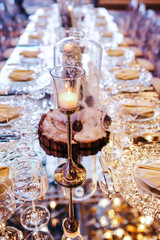 Christmas table setting. Holiday Decorations. Christmas background with an empty plate. decorations for the New Year's table. Concept Christmas, new year,food.