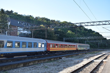 train on the railway