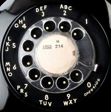 Old Rotary Telephone dial.