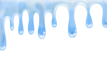 blue smudges isolated on white background.