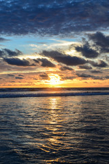Beautiful bright  sunset