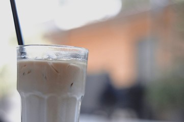 pouring milk into glass