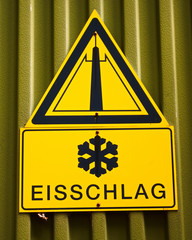 Vorsicht Eisschlag