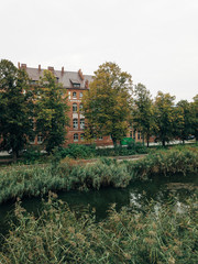 Herbstliches Greifswald von oben