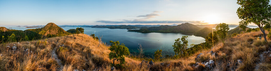 Panorama de Busuanga au coucher du soleil