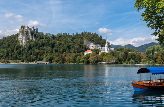 Bleder See mit Burg und Kirche von Bled