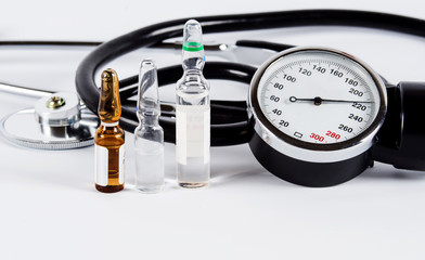 sphygmomanometer stethoscope blood pressure meter medical tool